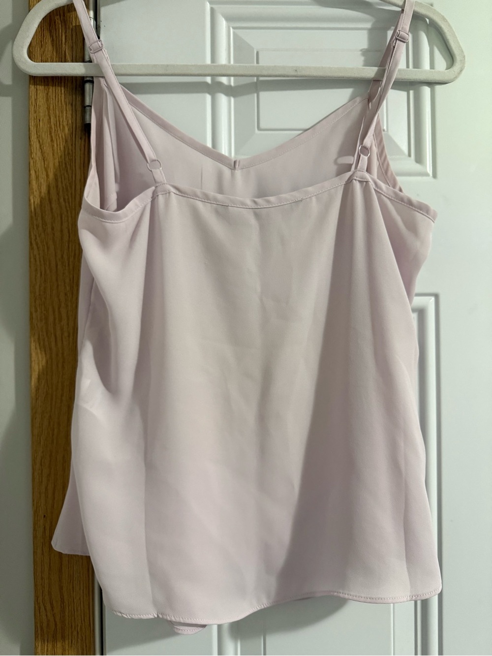 75. White House Black Market Lilac V-Neck Camisole with Adjustable Straps - Picture 6 of 6